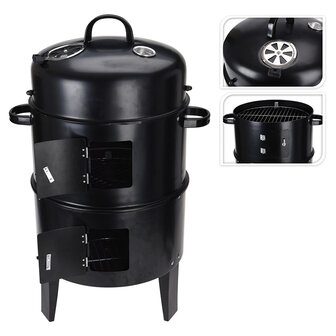 Ceruzo Barbecue Smoker - Rook- en Grill-oven - &Oslash;40 x H78 cm